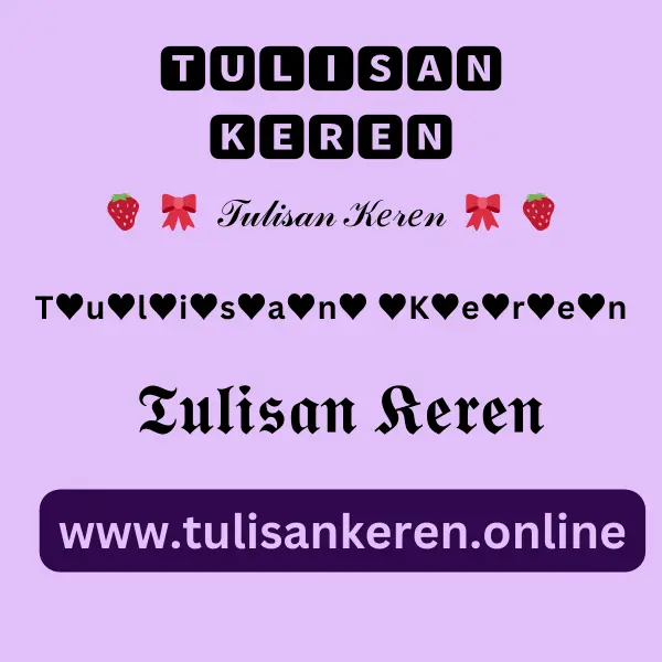 tulisan keren